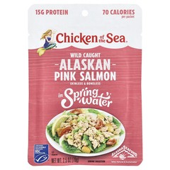 Wild Caught Alaskan Pink Salmon, In Spring Water, 2.5 oz (70 g)