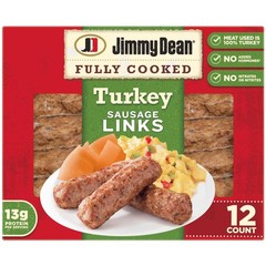 Jimmy Dean, Fully Cooked Turkey Sausage Links, 12 count