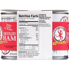 Underwood Deviled Ham Spread, 4.25 oz, 4 Count Cans – Free Shipping