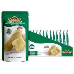 La Costeña Green Tamales – Made with Pork, Green Sauce & Masa Corn Meal -12 Pack