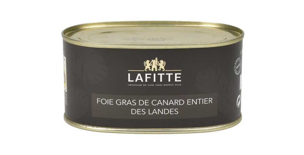 Maison Lafitte – IGP LANDES – Whole Duck Foie Gras – 14.10oz / 400gr tin
