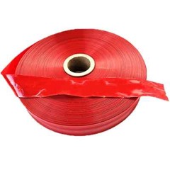 5 Meters Food Grade Red Plastic Sausage Casings Shell Width 48-50mm Inedible