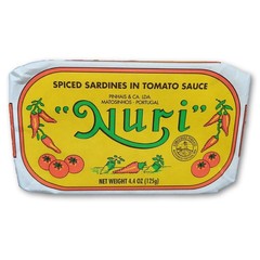 NURI Portuguese Sardines in Spiced Tomato Sauce – 2 Pack – (4.4 oz cans)