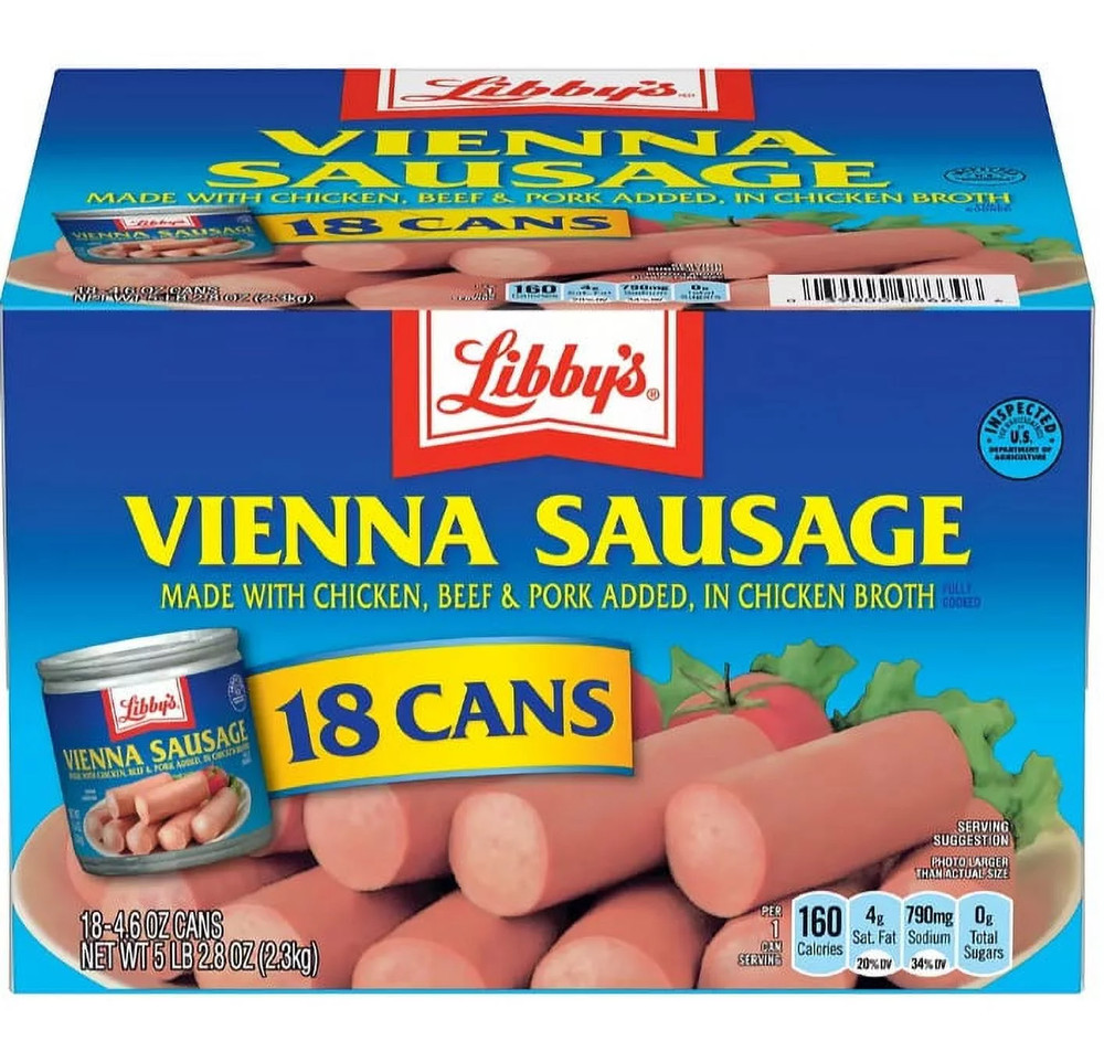 Vienna Sausage, 14.6 Oz.Cans, 18 Count