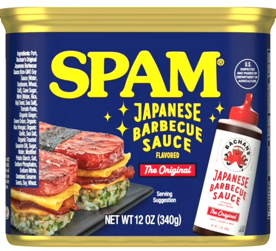 Spam Bachan’s Japanese BBQ Sauce Luncheon Meat 12 oz ( Pack of 24 )~11/2028