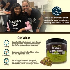 Fueled AF Dubai Chocolate Spread Vegan, Keto, and Paleo Friendly, 8 Ounce (Jar)