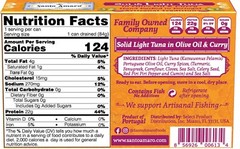 6 Pk: Santo Amaro Pole & Line Wild Tuna Fillets in Virgin Olive Oil – CURRY