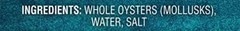 Crown Prince Whole Boiled Oysters 8 Ounce Cans Pack of 12 Non GMO Paleo