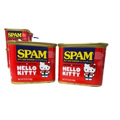 2 cans /SPAM Hello Kitty Limited Edition 25% Less Sodium Pork Meat 12 oz (340 g)