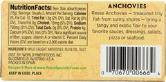 Flat Fillets of Anchovies, 2-Ounces