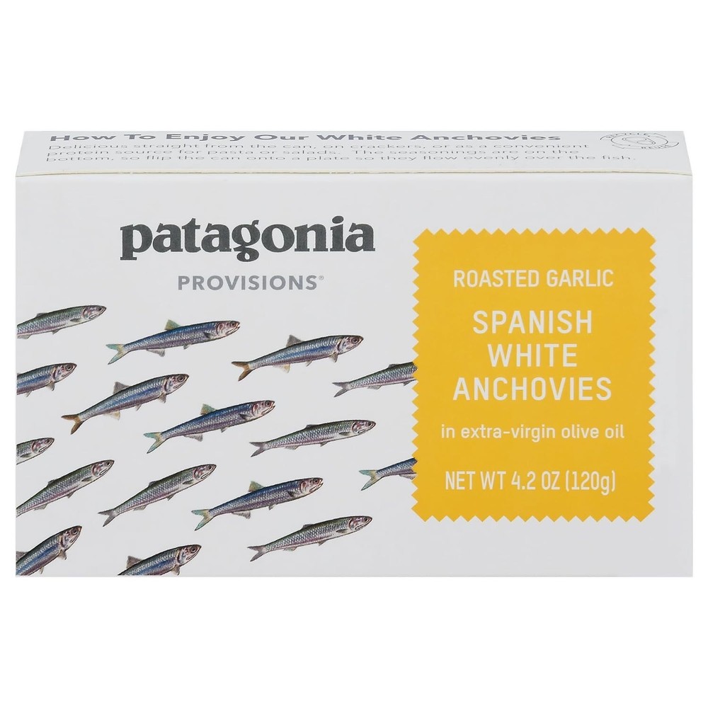 Roasted Garlic Spanish White Anchovies in Extra-Virgin Olive Oil, 4.2 oz