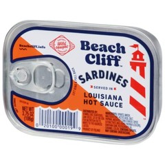 Wild Caught Sardines In Louisiana Hot Sauce, 3.75 Oz Can (Pack Of 12
