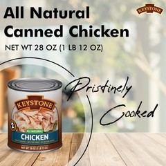 Premium All Natural Canned Chicken 28 oz Fresh Cooked Meat for Salads