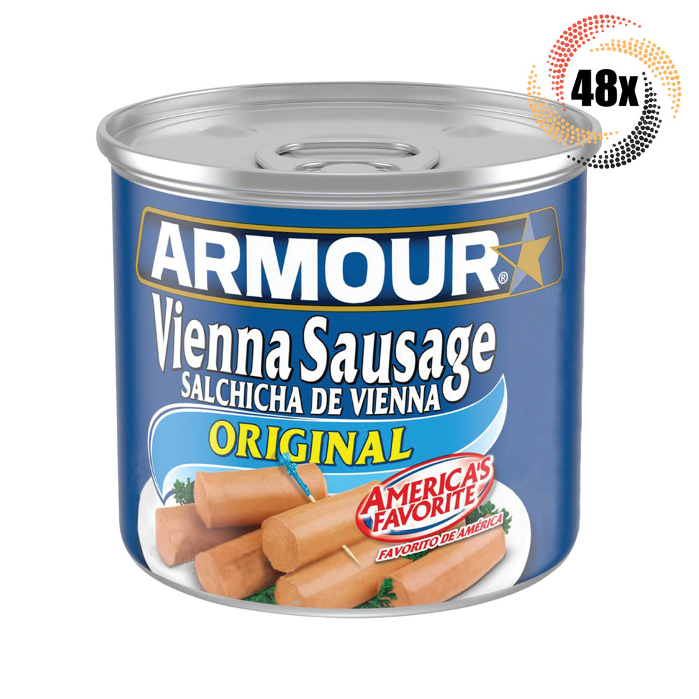 48x Cans Armour Star Original Flavor Vienna Sausages | 4.6oz | Fast Shipping!