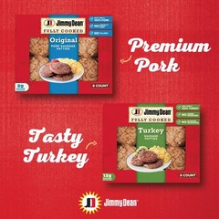 Jimmy Dean, Fully Cooked Turkey Sausage Links, 12 count