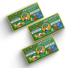Anchovies 3-Pack 1.73 Ounce Wild-Caught MSC-Certified Spanish Extra Virgin