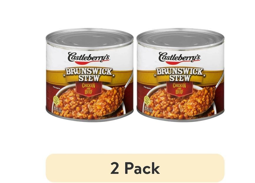 (2 pack) Castleberry’s Brunswick Stew with Chicken and Beef, 20 oz Can – Heat &
