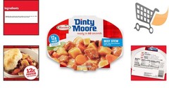 Beef Stew Canned Meal Hearty Meaty Vegetable 9 Ounce Pack of 6
