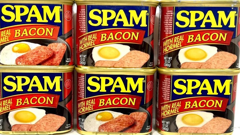 Spam Bacon Luncheon Meat 12 oz ( Pack of 6 )