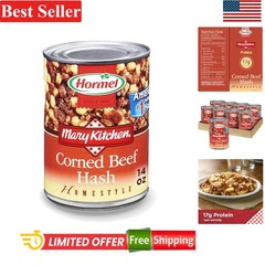Convenient HORMEL 8 Pack Corned Beef Hash – Rich Flavor, 7g Protein Each