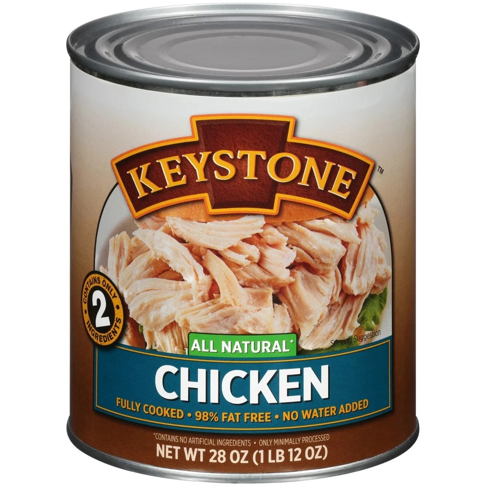Keystone All Natural Chicken Canned -28 oz ,Free Shipping