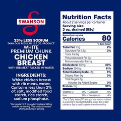 Swanson 12.5 OZ Chicken Chunks – Healthy, Gluten-Free & Delicious