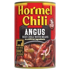 12 Pack Hormel Chili Angus Beef with Beans 14oz Cans Shelf Stable Pantry Stock