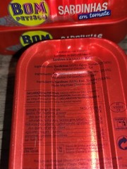 4 Cans Portuguese Sardines in Tomato Sauce Bom Petisco Portugal 4 x 120g 4.23Oz