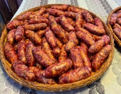 Cambodian Sausage – TVA KO (1 Pack of 10) $20 Khmer Authentic Beef Sausage Spicy