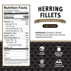 Brunswick Golden Smoked Herring Fillets, 3.25 oz Can 39 Ounce (Pack of 1)