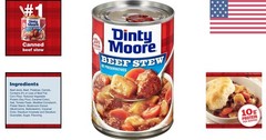 Ready-to-Eat Beef Stew, 15 oz (12 Pack) with Fresh Vegetables, Gluten-Free