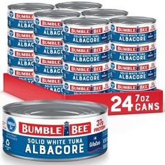 Bumble Bee Solid White Albacore Tuna in Water, 7 oz Can (Pack of 24) – Wild Caug