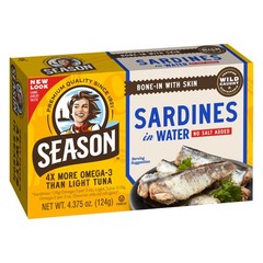 Wild Caught Sardines, No Salt, 22g Protein, Omega 3, Keto, Kosher, 12-Pack