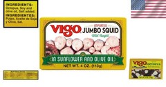 Wild Caught Jumbo Squid in Sunflower & Olive Oil