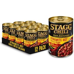 Dynamite Habanero Chili with Beans – 15 Ounce Pack of 12, High-Protein Delight