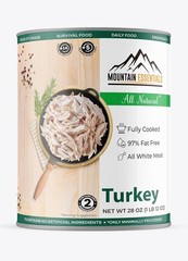 28 Oz Canned Turkey – Versatile & Natural, Perfect for Emergency Meals, 6 Count