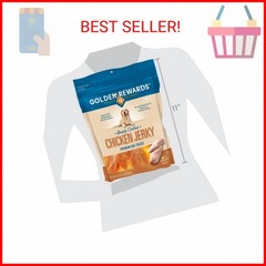 Golden Rewards Chicken Jerky Recipe for Dogs (Made with Real Chicken Breast), 16