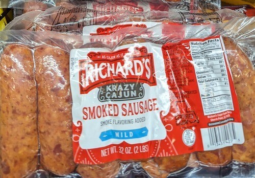Richard’s Mild Smoked Sausage 32 Oz (2 Pack)