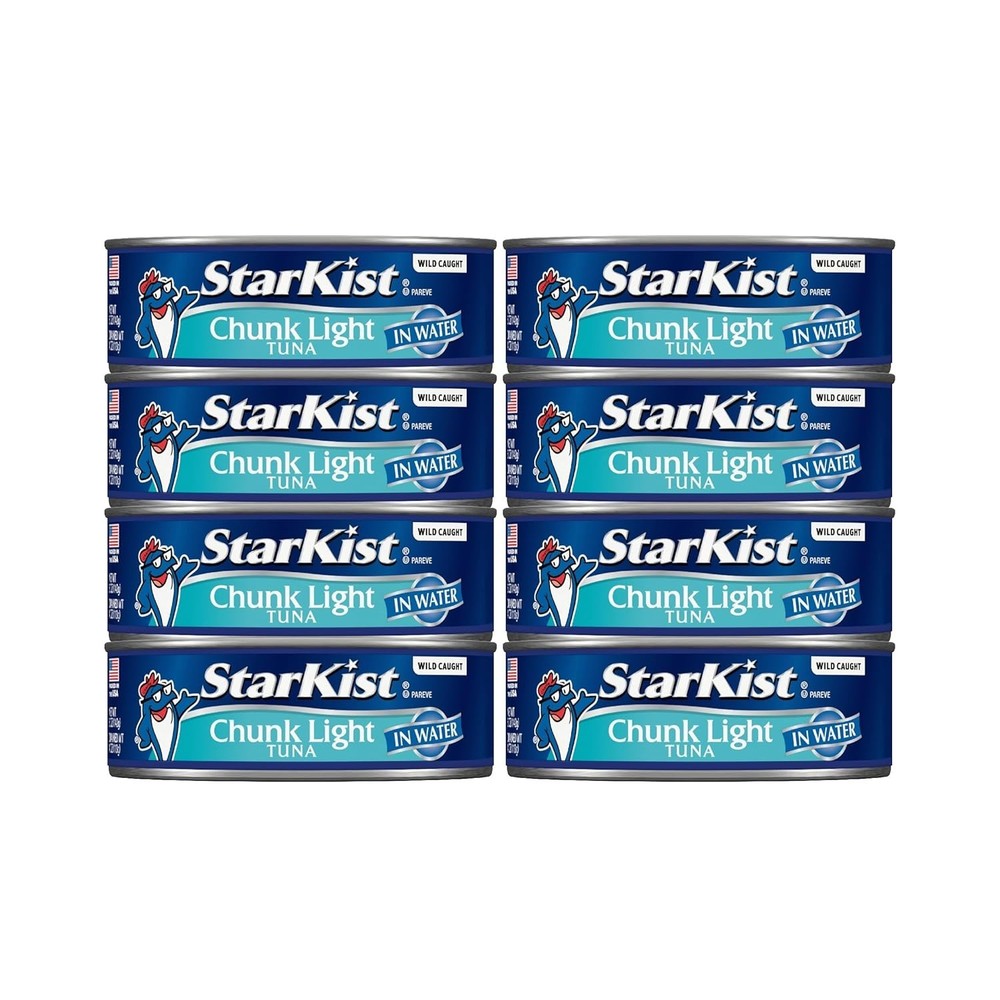 StarKist Chunk Light Tuna in Water, 5oz Can, 8-Pack