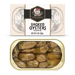 Pack of 4 Smoked Oysters in Pure Olive Oil, 3-Ounce Cans