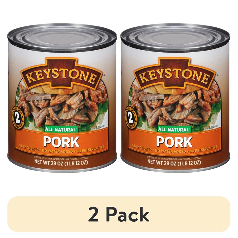 All Natural Fully Cooked Canned Pork High Protein Quick Meal Prep Gluten Free US