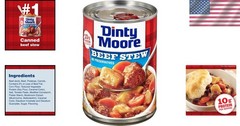 Dinty Moore Beef Stew 15 oz, 12 Pack – Gluten-Free & Protein-Packed Convenience