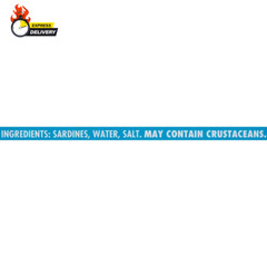 Sardines in Water, 3.75 Oz Can (Pack of 12) – Wild Caught Sardines – 12G Protein
