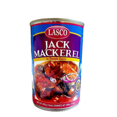 Lasco Jack Tin Mackerel 425g Large (pack of 3) Jamaica – Cook Bake Restaurant