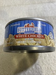 Lot Of 29 Cans, Butterfield Farms Canned White Chicken in Water, 5oz Each,(T825)