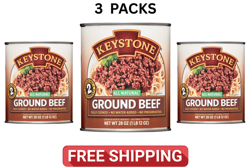 Keystone All Natural Beef, 28 oz Can (3 pack)