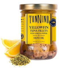 Tonnino Tuna Fillets with Lemon & Pepper in Olive Oil – 6.7 OZ