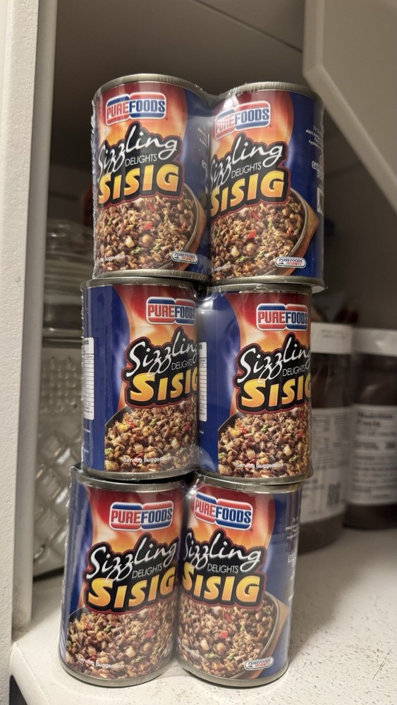 Purefoods Sizzling Delights Sisig Canned Meat, 6-Pack (6 Cans)