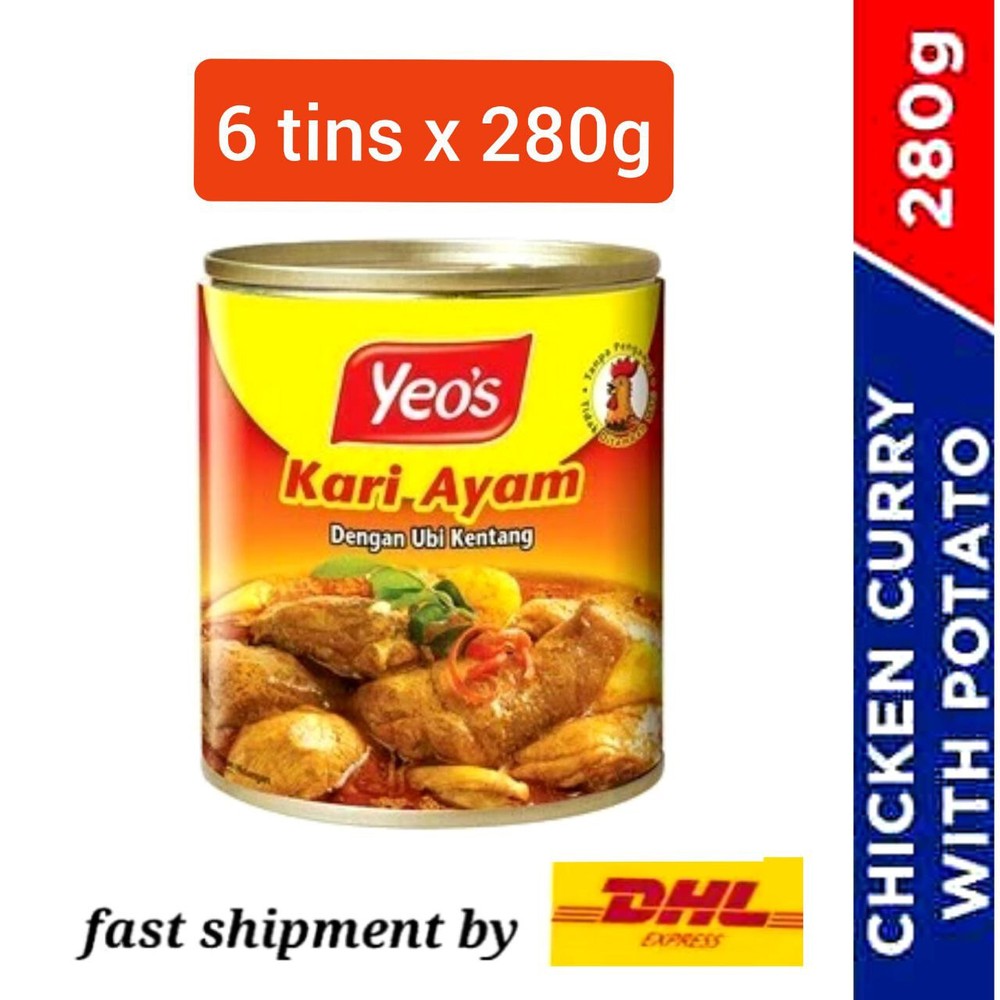 Yeo’s Chicken Curry from Malaysia (6 cans x 280g) + FREE Gift + Fast DHL Express