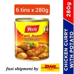 Yeo’s Chicken Curry from Malaysia (6 cans x 280g) + FREE Gift + Fast DHL Express